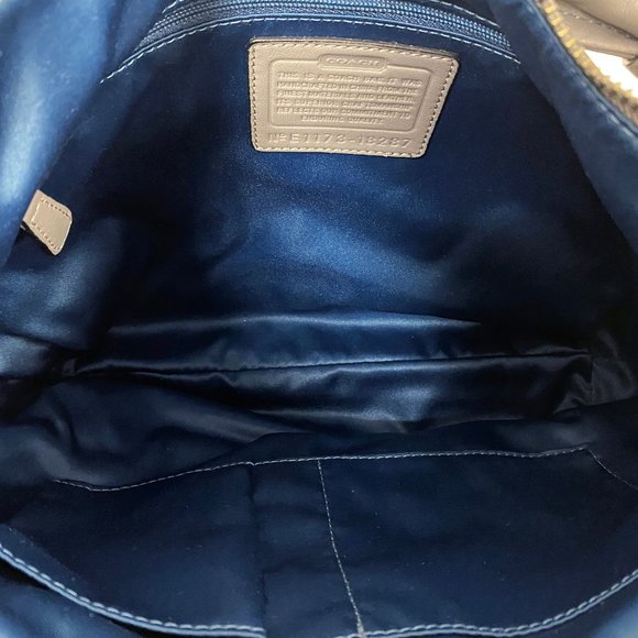 Coach 18287 Kristin Spectator Grey Embossed Bag - Picture 3 of 8